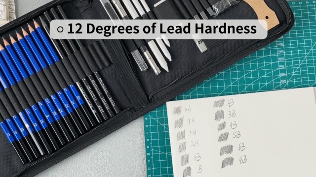 Amazon.com : KALOUR 34 Sketching Pencil Set with Sketchbook